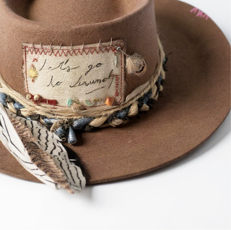 Brunch n.1 – Handmade Cowboy Hat | Western Felt Fedora | Men & Women Statement Hat