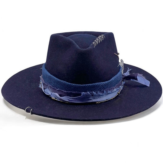 Nomade Hat – handmade handmade felt hat by artisan Ruby Cantero, detail view 3 | Pokijomba Hats
