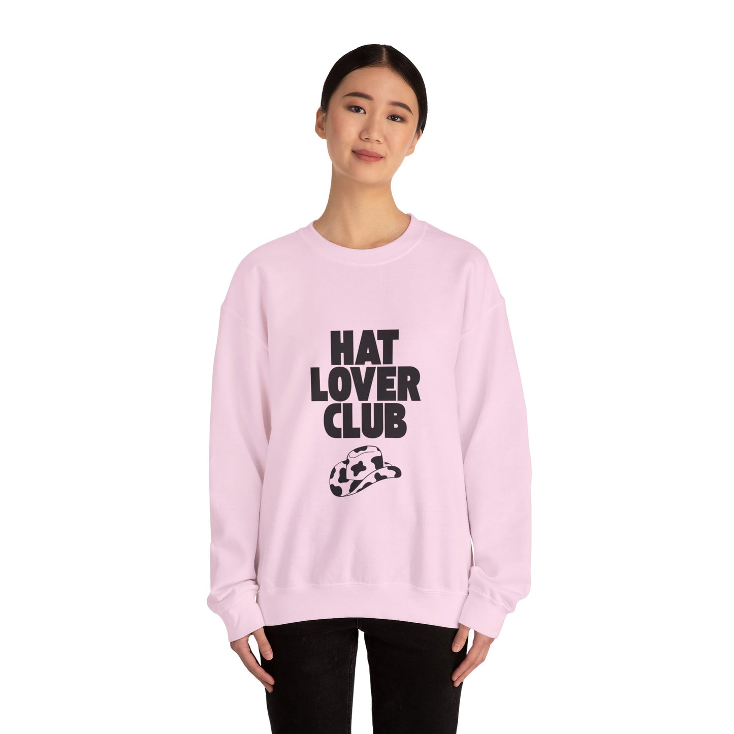 Hat Lover Club Sweatshirt — Graphic Crewneck for Hat Enthusiasts