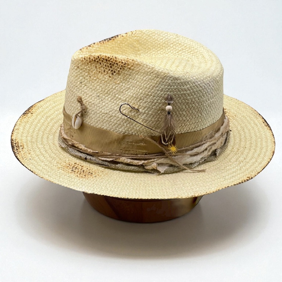 Las Canarias – Beige Straw Fedora Hat | Boho-Chic Elegance  display picture 2