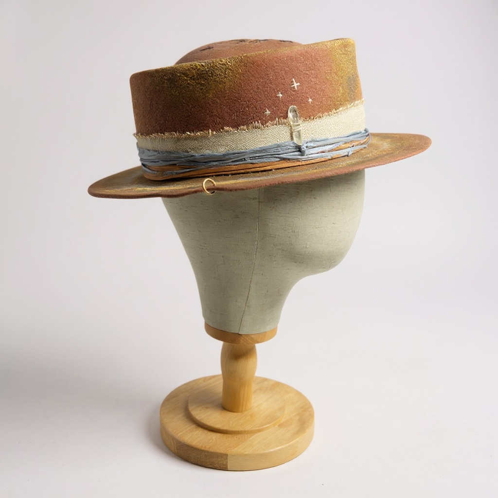 Warm Sunset – Boho-Chic Wool Felt Hat