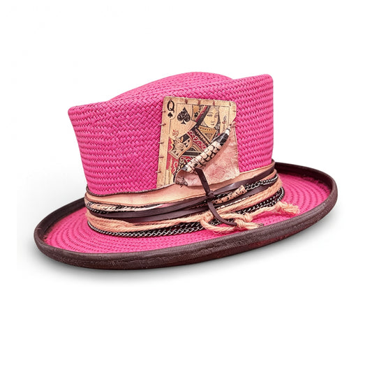Fuchsia Straw Top Hat – Summer Rare Top Hat