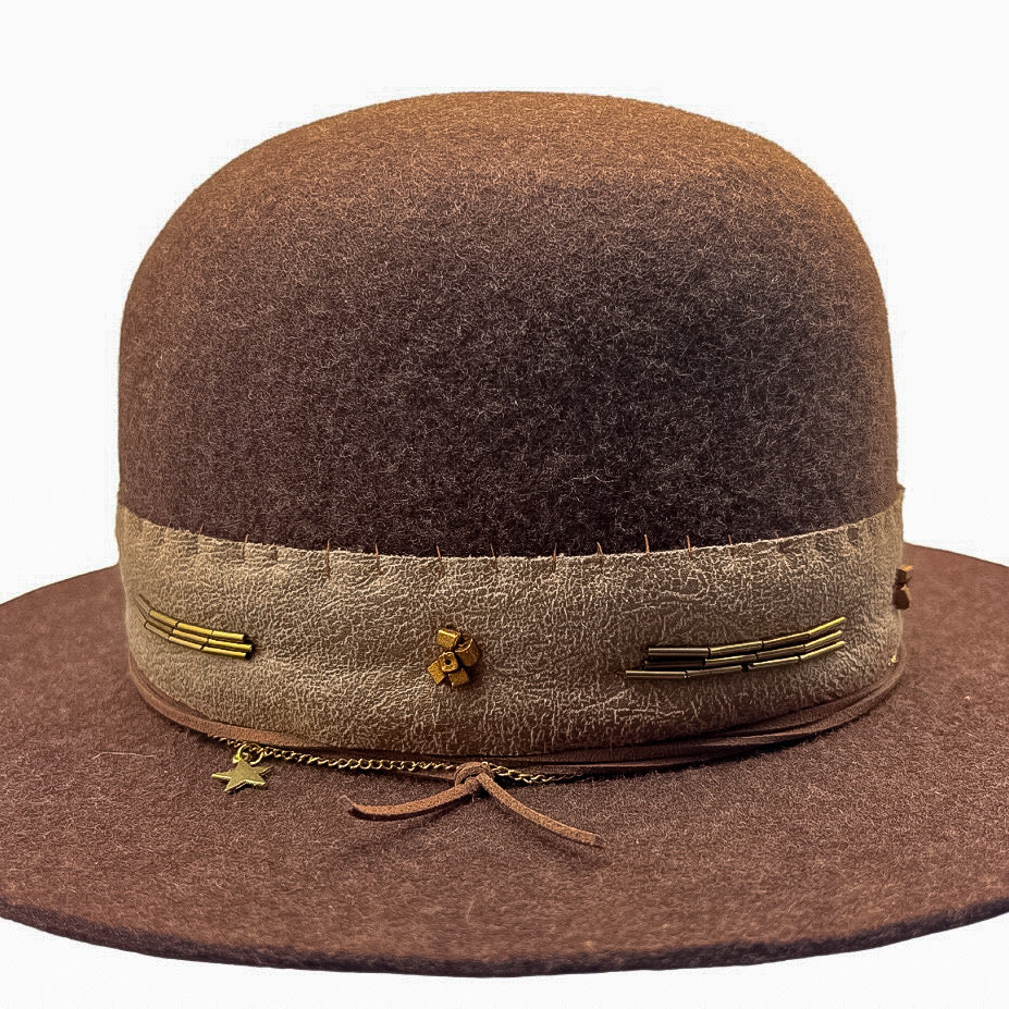 The Brownie – Packable Wool Felt Open-Crown Hat