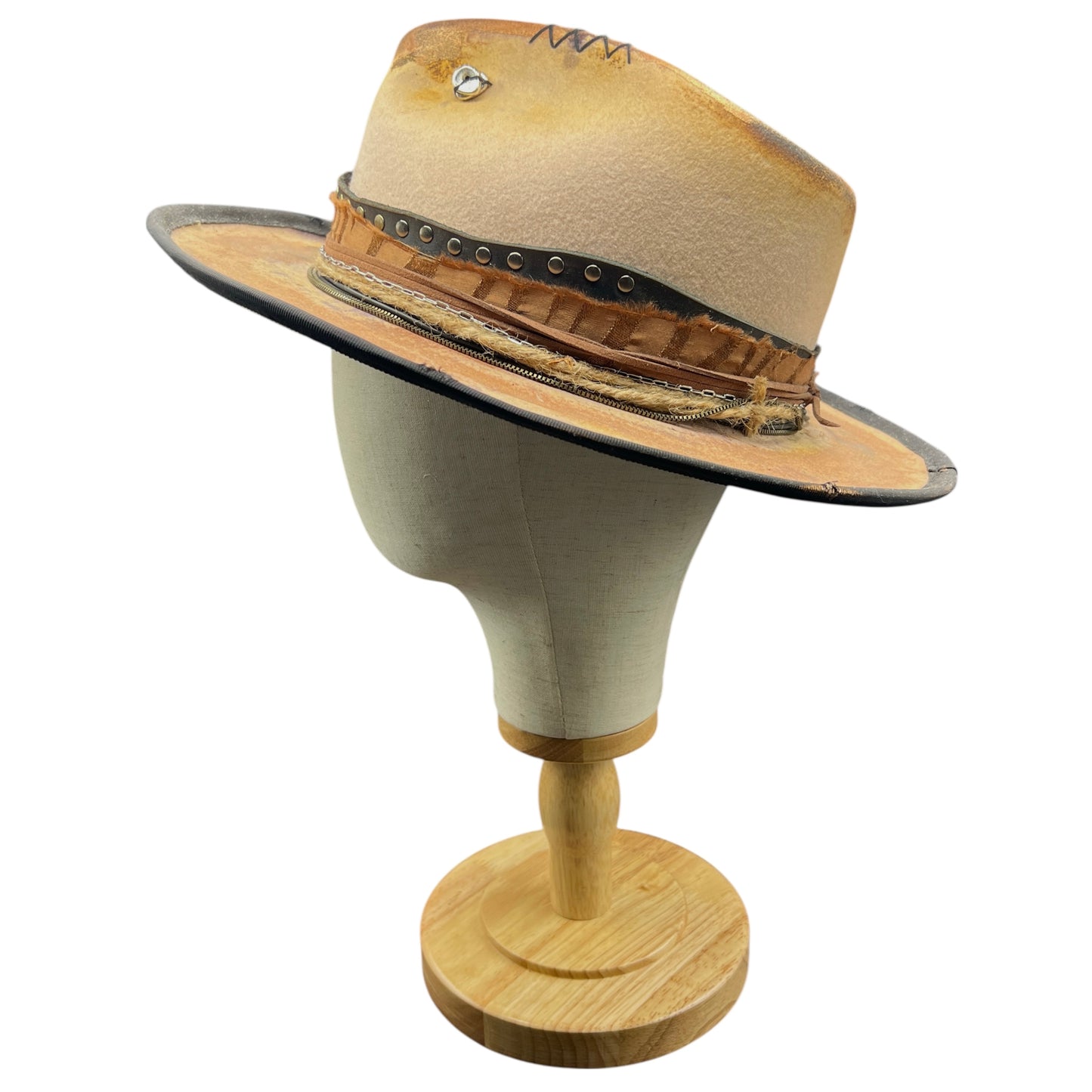 In Stock – Mad Hat – Mad Max Inspired Twisted Crown Fedora Hat – Special offer