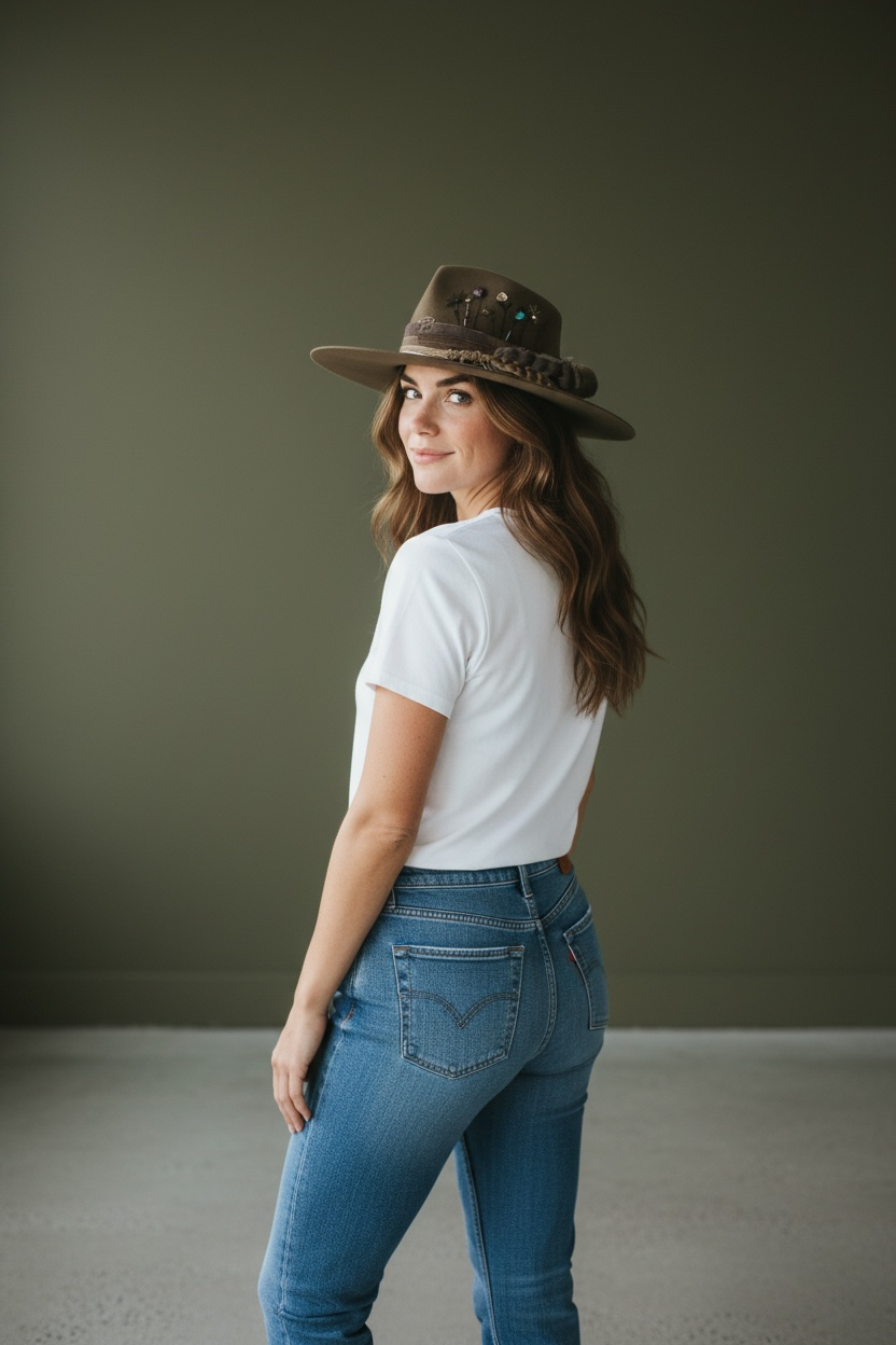 “Flowers of Ophelia” – Boho Wool Felt Hat