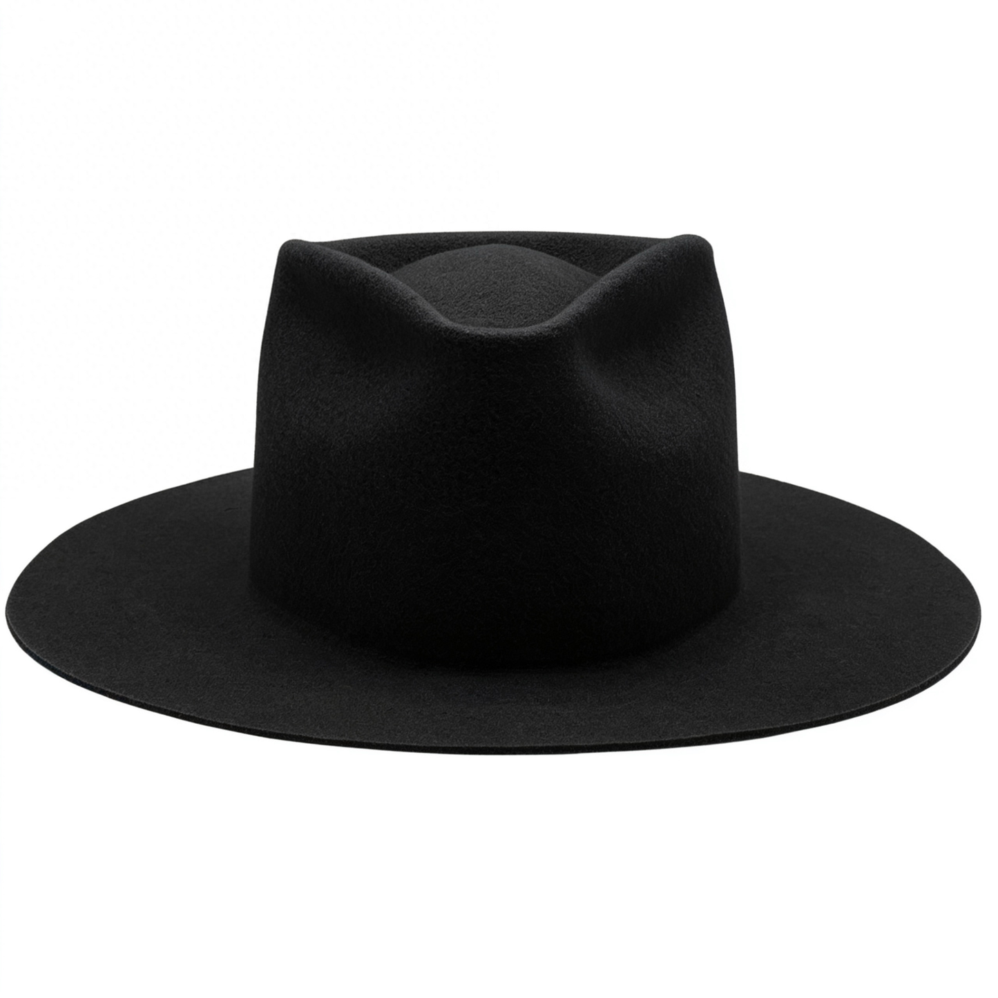 Black Basic Fedora Wool Felt Hat