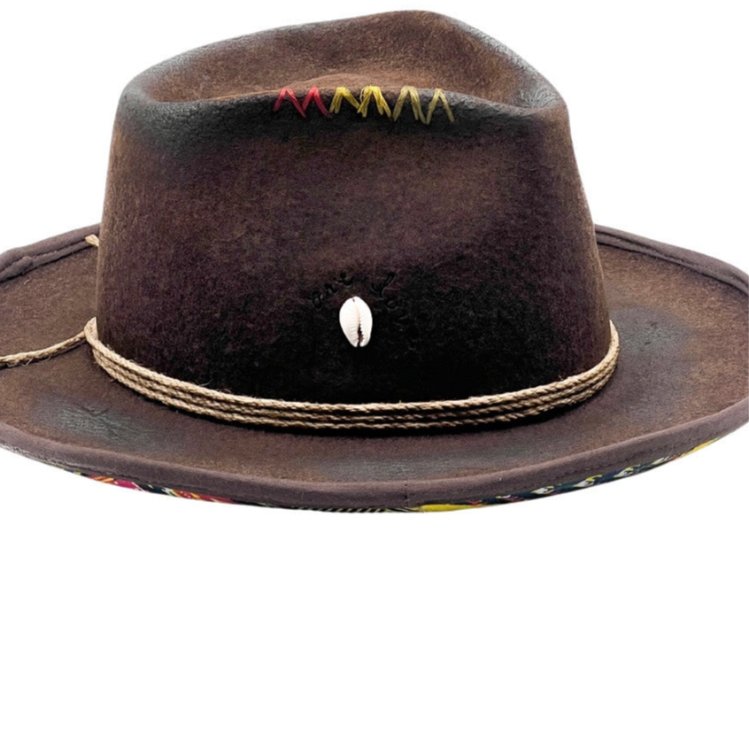 One Love Classic Fedora Felt Hat – Handmade Bob Marley Inspired Hat