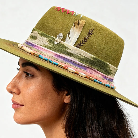 Utopia – handmade handmade felt hat by artisan Ruby Cantero | Pokijomba Hats