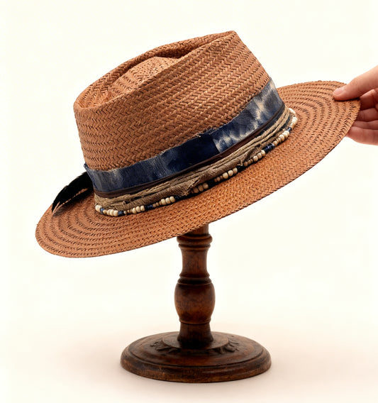 Deep Water – Straw Fedora Hat
