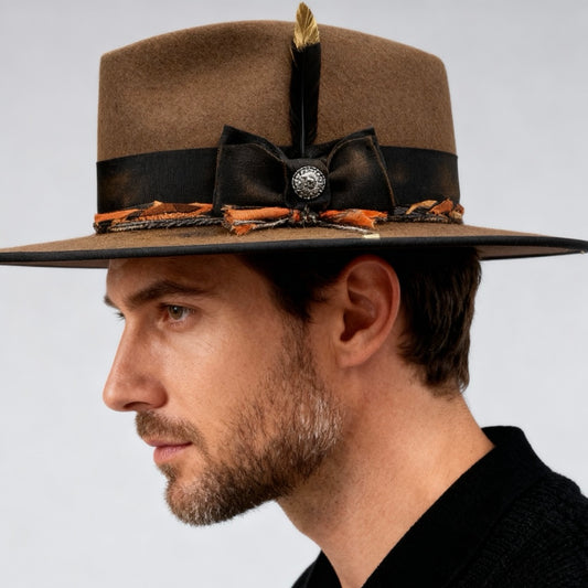 Vintage n.1 – Classic Hat – handmade handmade felt hat by artisan Ruby Cantero | Pokijomba Hats