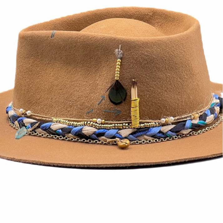 “Blue Aura” Bohemian Hat