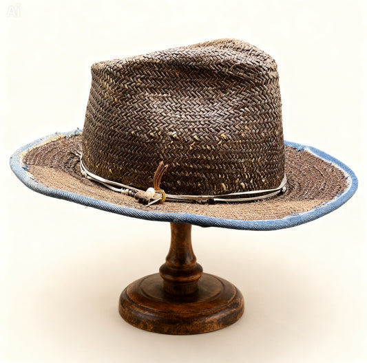 Vibes Keeper – Brown Straw Fedora Hat