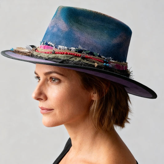 The Pose Hat – handmade handmade felt hat by artisan Ruby Cantero | Pokijomba Hats
