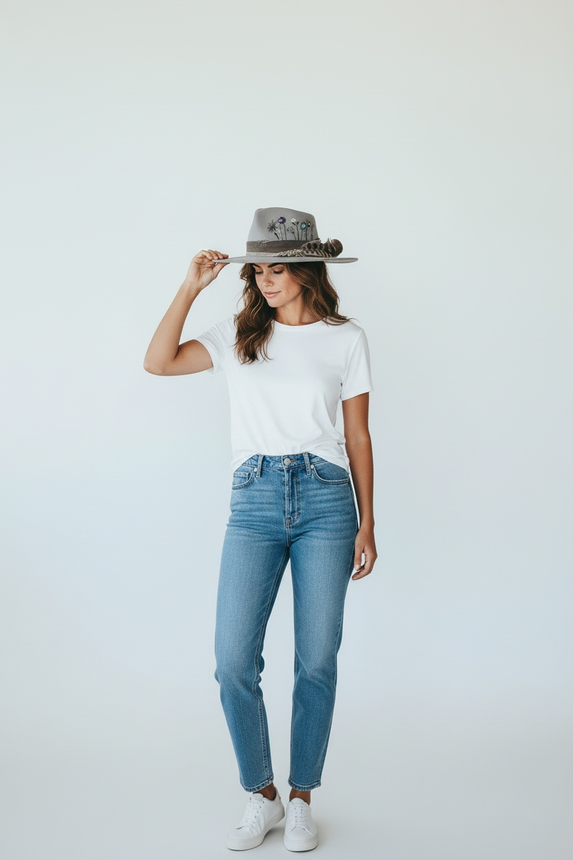 “Flowers of Ophelia” – Boho Wool Felt Hat