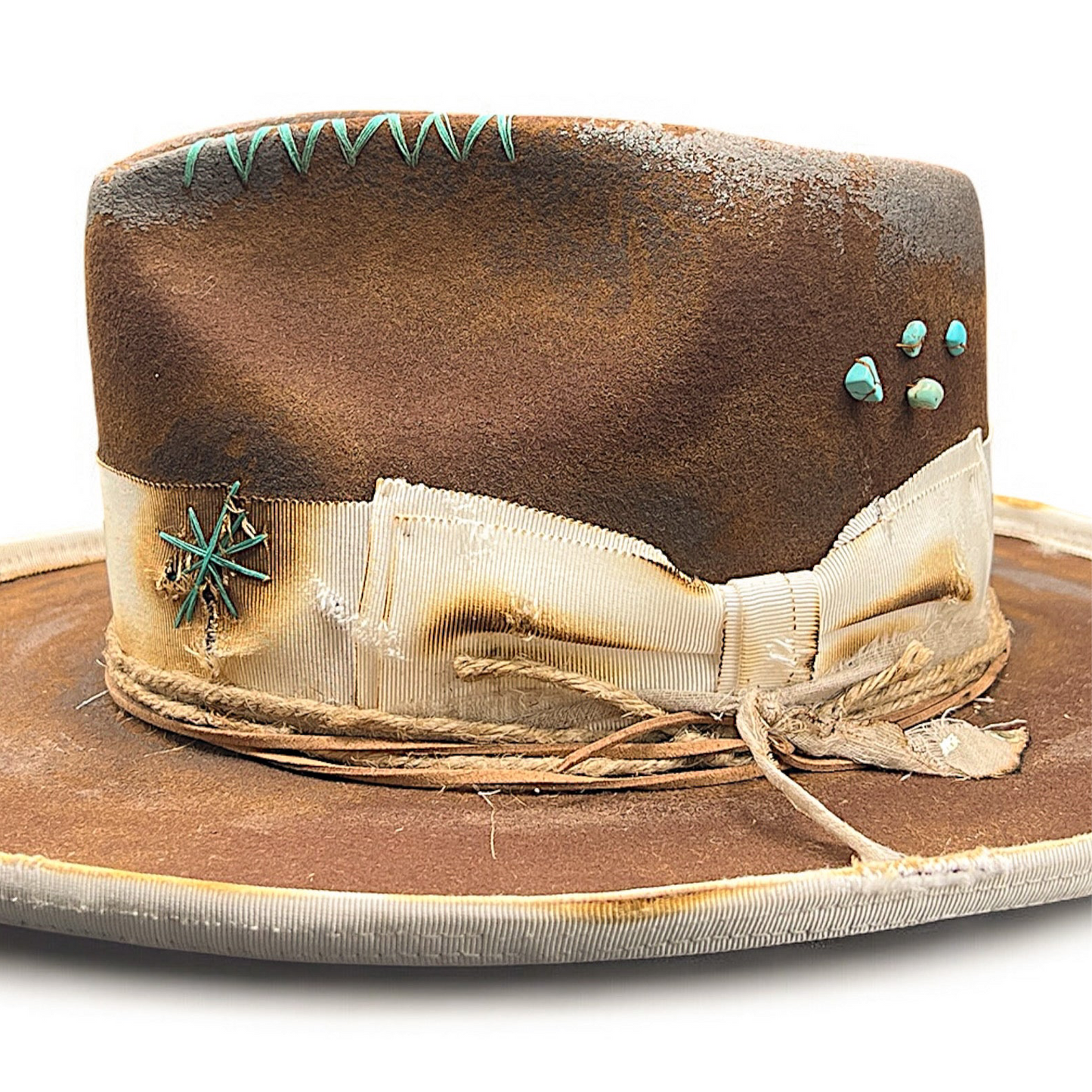 Everything It’s Too Good – Vintage Distressed Style Felt Hat | Unique Statement Hat for Bold Souls