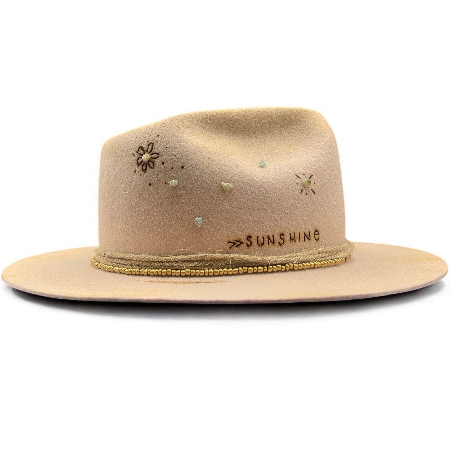 Sunshine Goldie Palm Hat – Wool Felt Hat