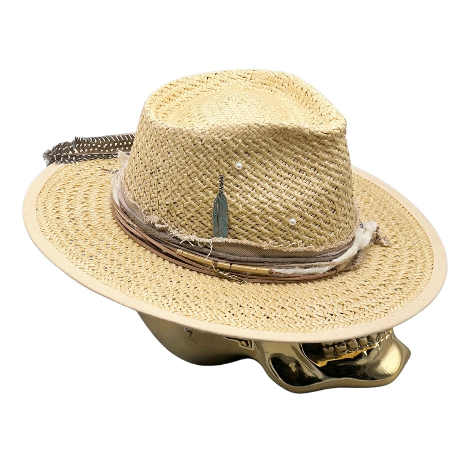 July – Straw Fedora Hat | Boho Chic Summer Hat
