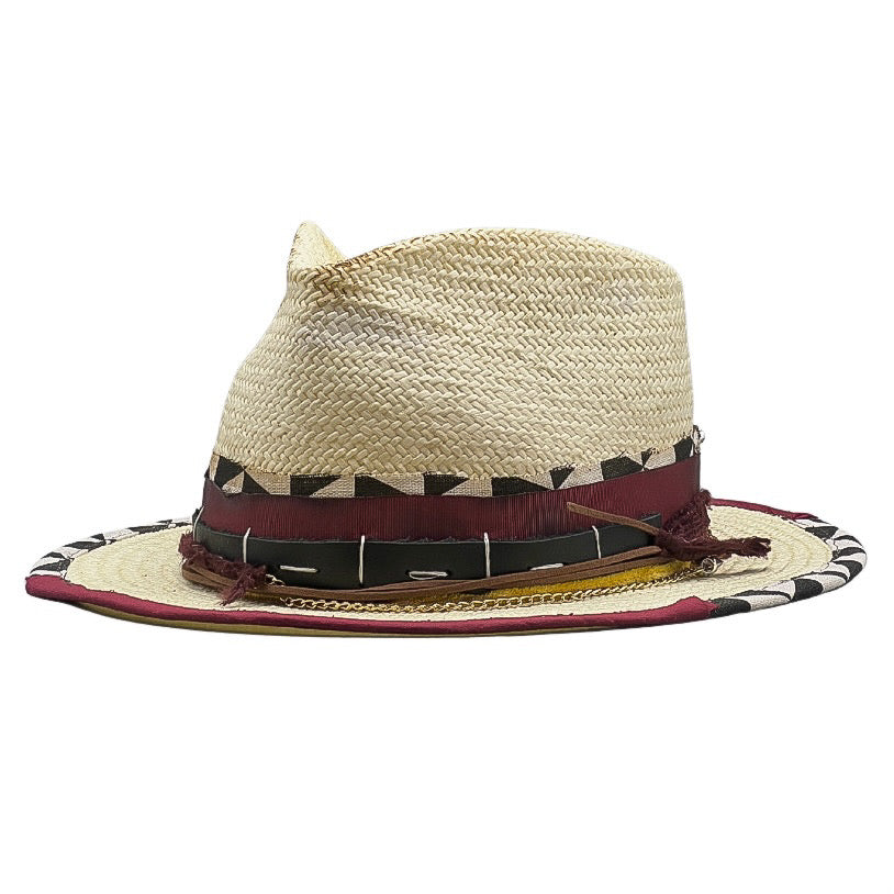 Stravaganzza – Beige Straw Fedora Hat | Boho-Chic Elegance