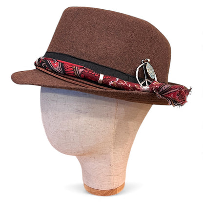 Bohemian Wool Fedora Hat – Short Brim Collection