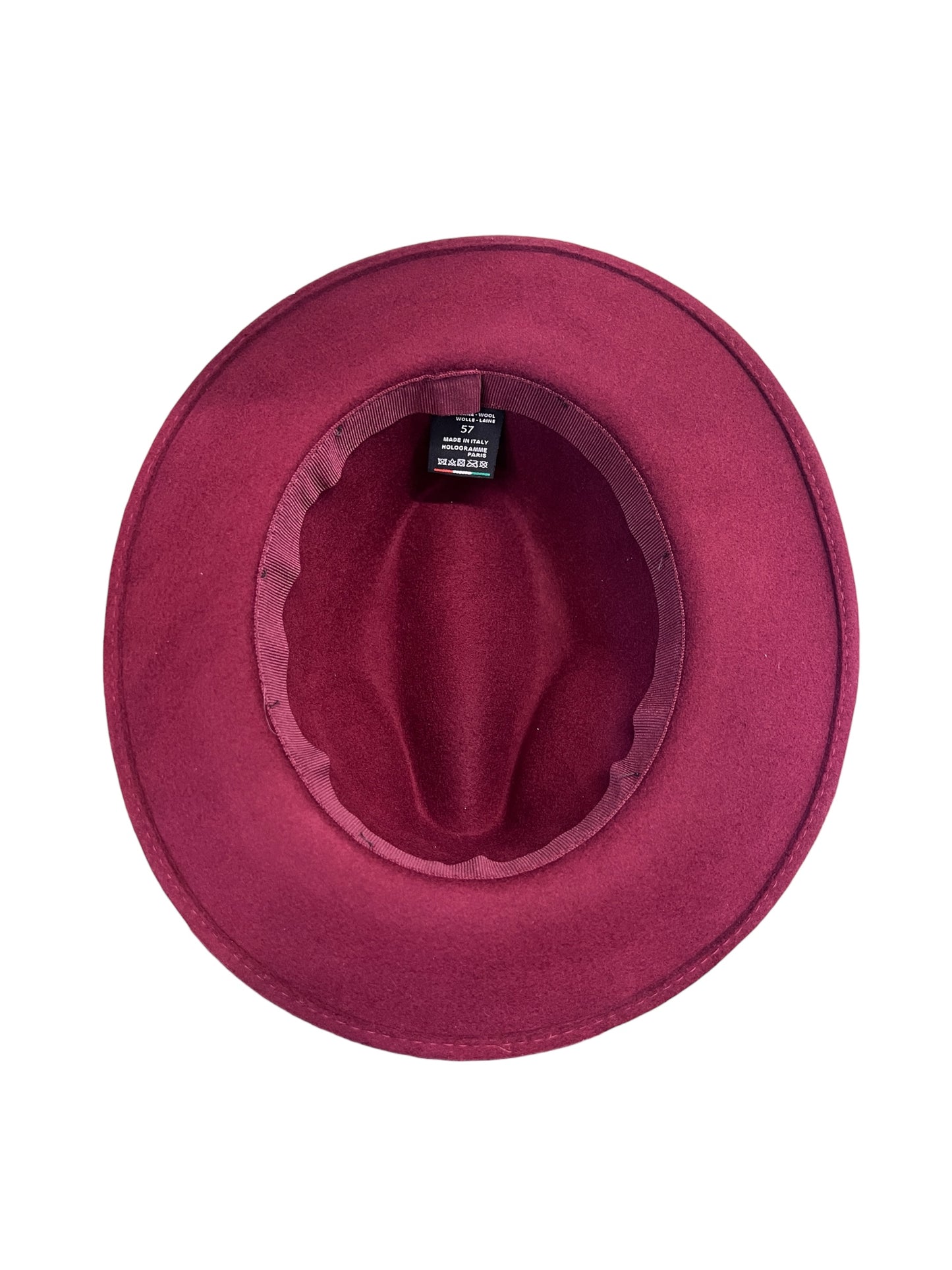 Classic Teardrop Fedora Hat – Foldable, Waterproof & Flexible Indiana Jones Wool Felt Hat in Burgundy