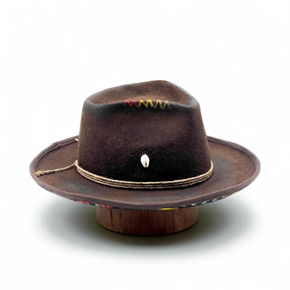 One Love Classic Fedora Felt Hat – Handmade Bob Marley Inspired Hat