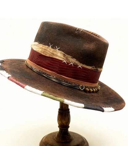 The Rocker — Distressed Western Crown Fedora Hat