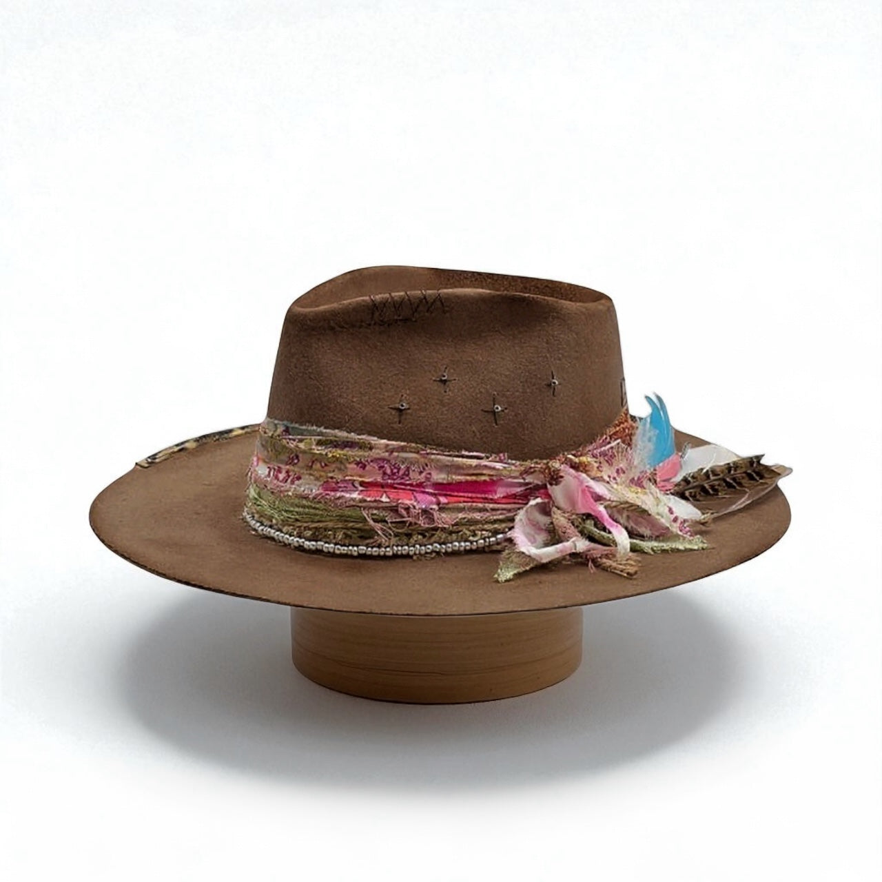 Oh, I’m Burning” Brown Felt Fedora Hat