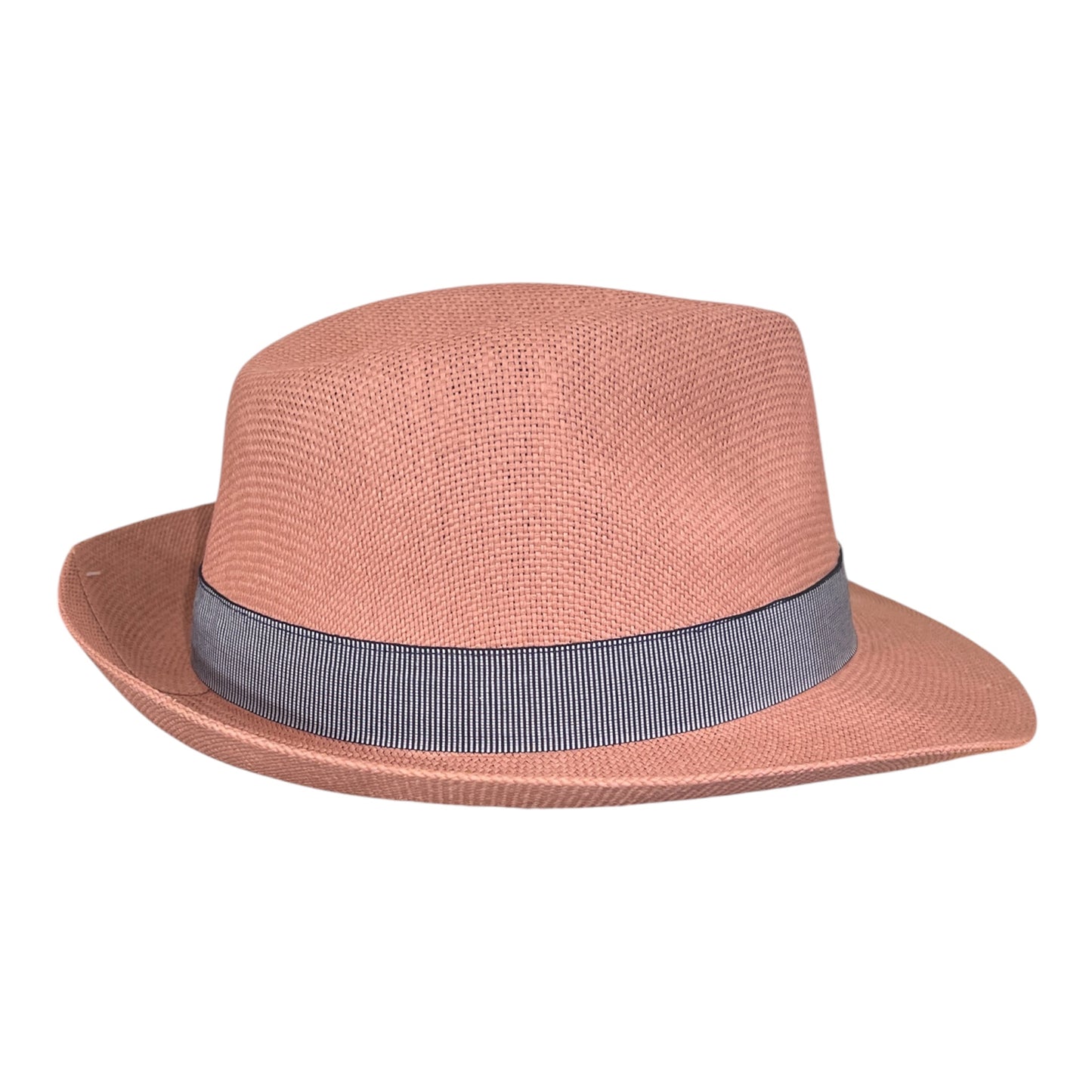 POKIS — Pink Summer Straw Trilby Hat