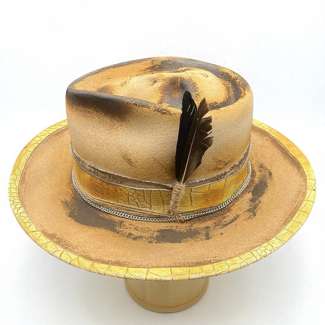 The Mateo – Vintage Skull Fedora Hat | Classic Retro Style Hat for Men & Women