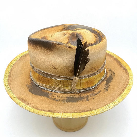 The Mateo – Vintage Skull Fedora Hat | Classic Retro Style Hat for Men & Women