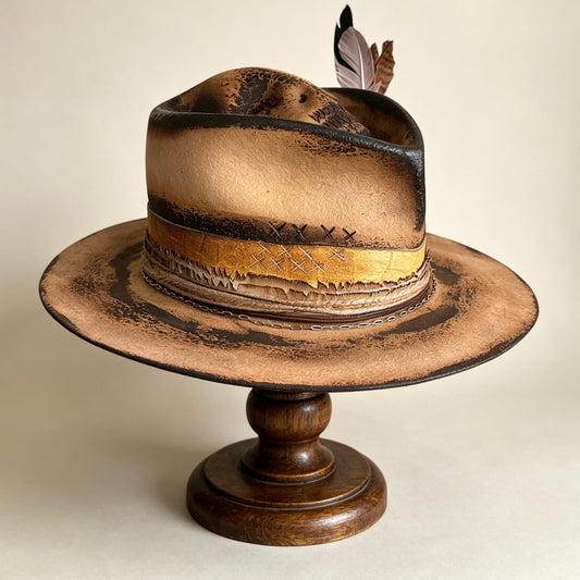 The Mateo – Vintage Skull Fedora Hat