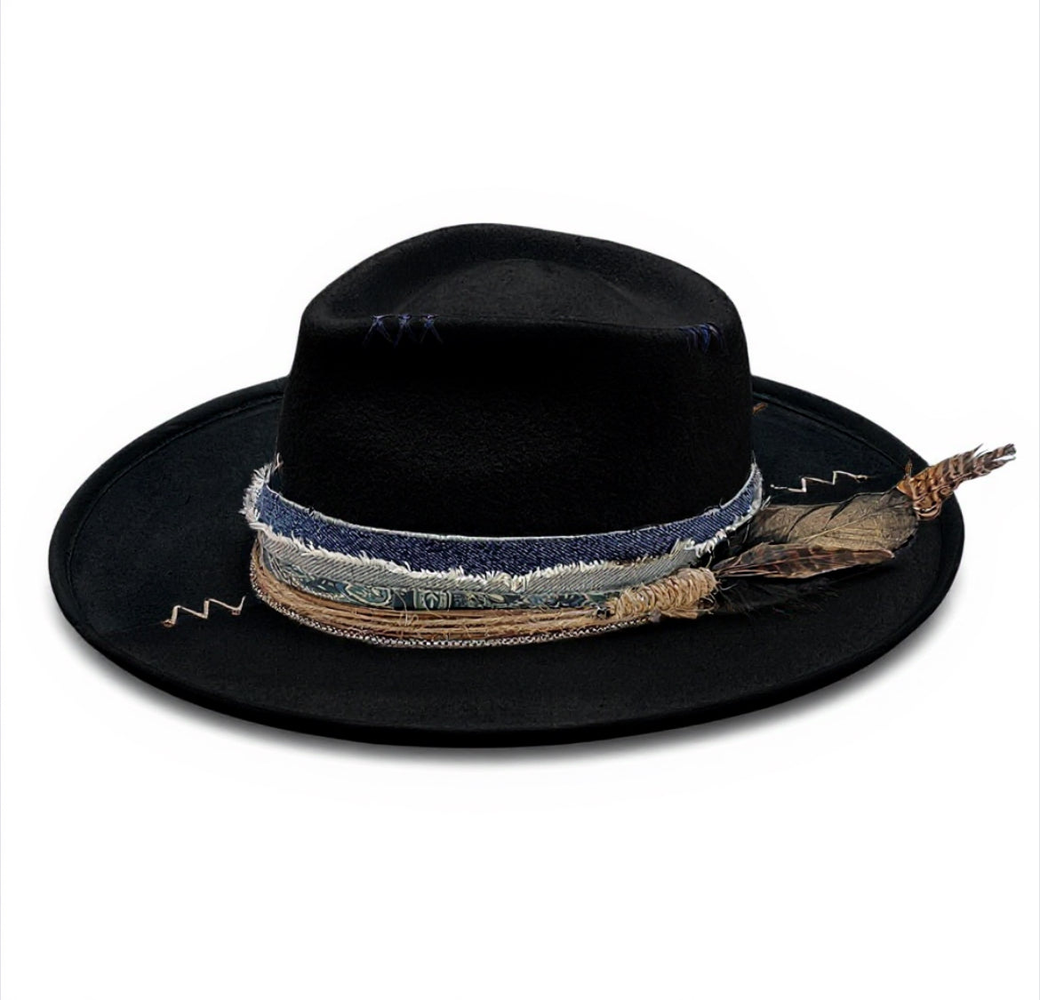 The Hawái – Black Wool Felt Fedora Hat