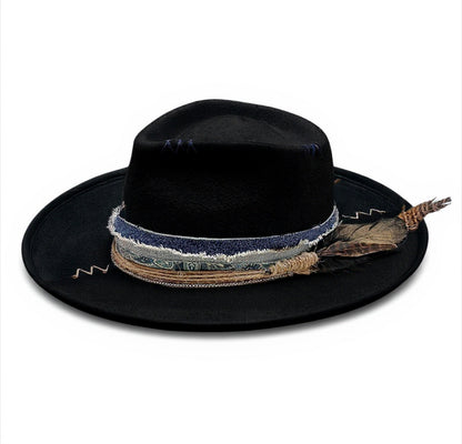 The Hawái – Black Wool Felt Fedora Hat