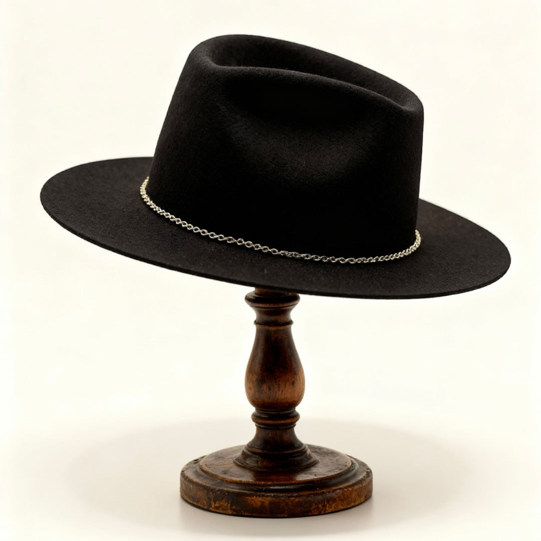 Golden Western Hat Edition – Elegant Black Cowboy Hat