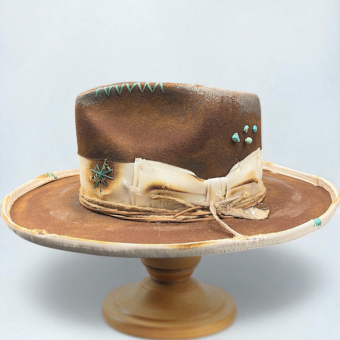 Everything It’s Too Good – Vintage Distressed Style Felt Hat | Unique Statement Hat for Bold Souls