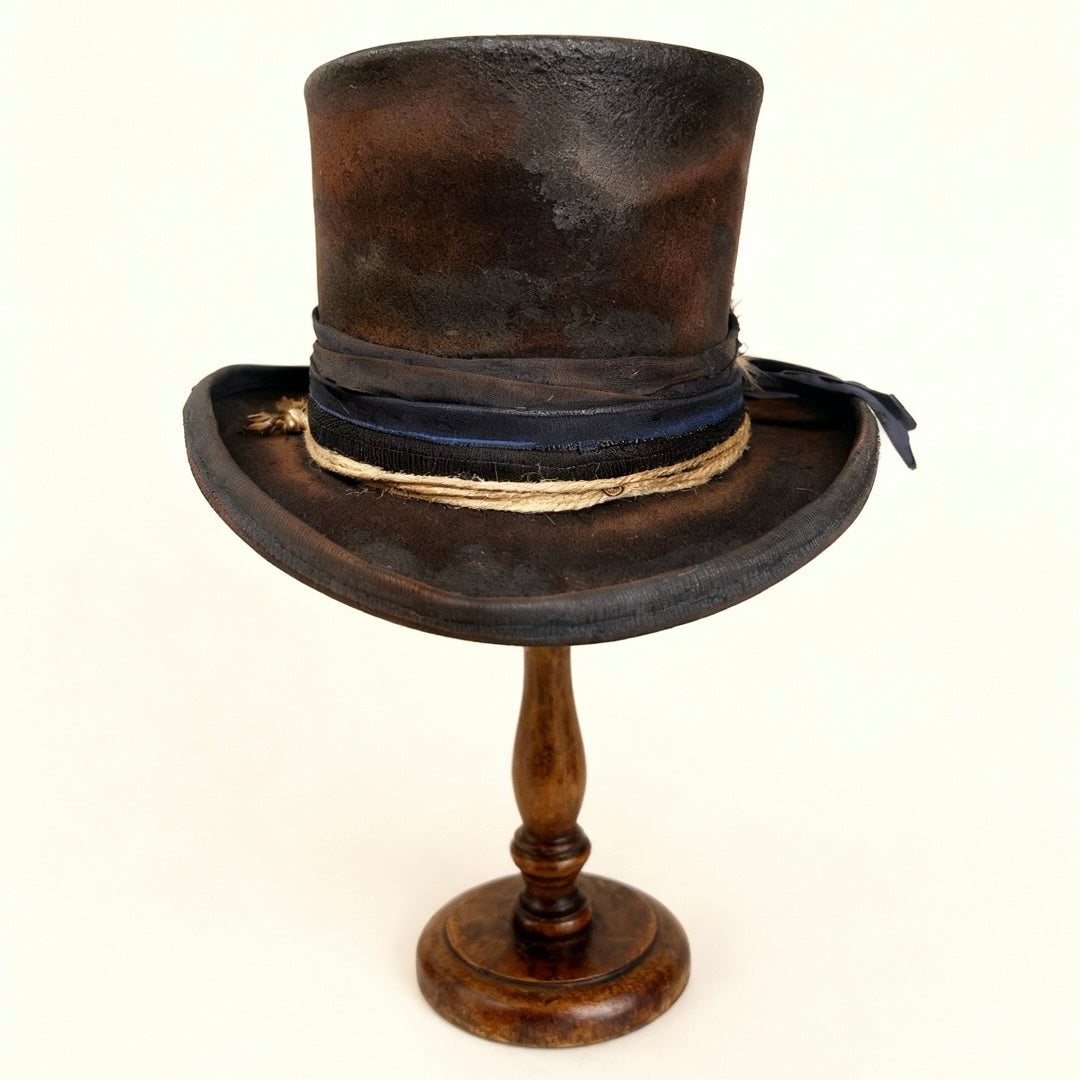 Edgy Distressed Top Hat – Billy the Kid Inspired