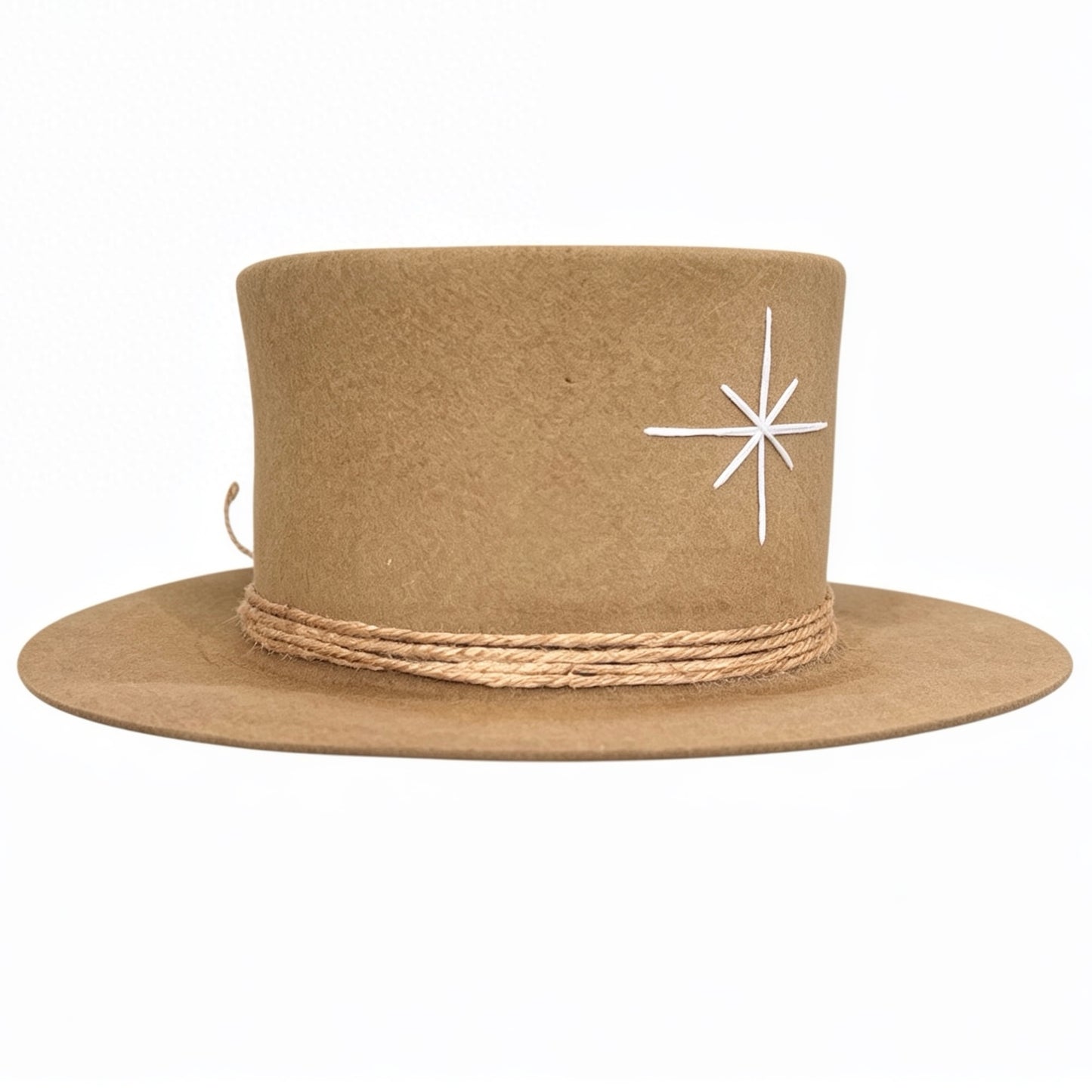 Tulum – Wool Felt Top Hat in Camel
