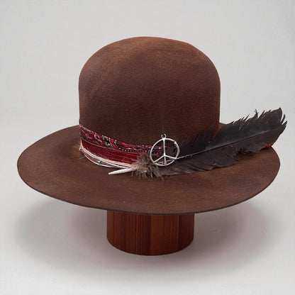 The Apache Hat  – Bohemian Open Crown Wool Felt Hat