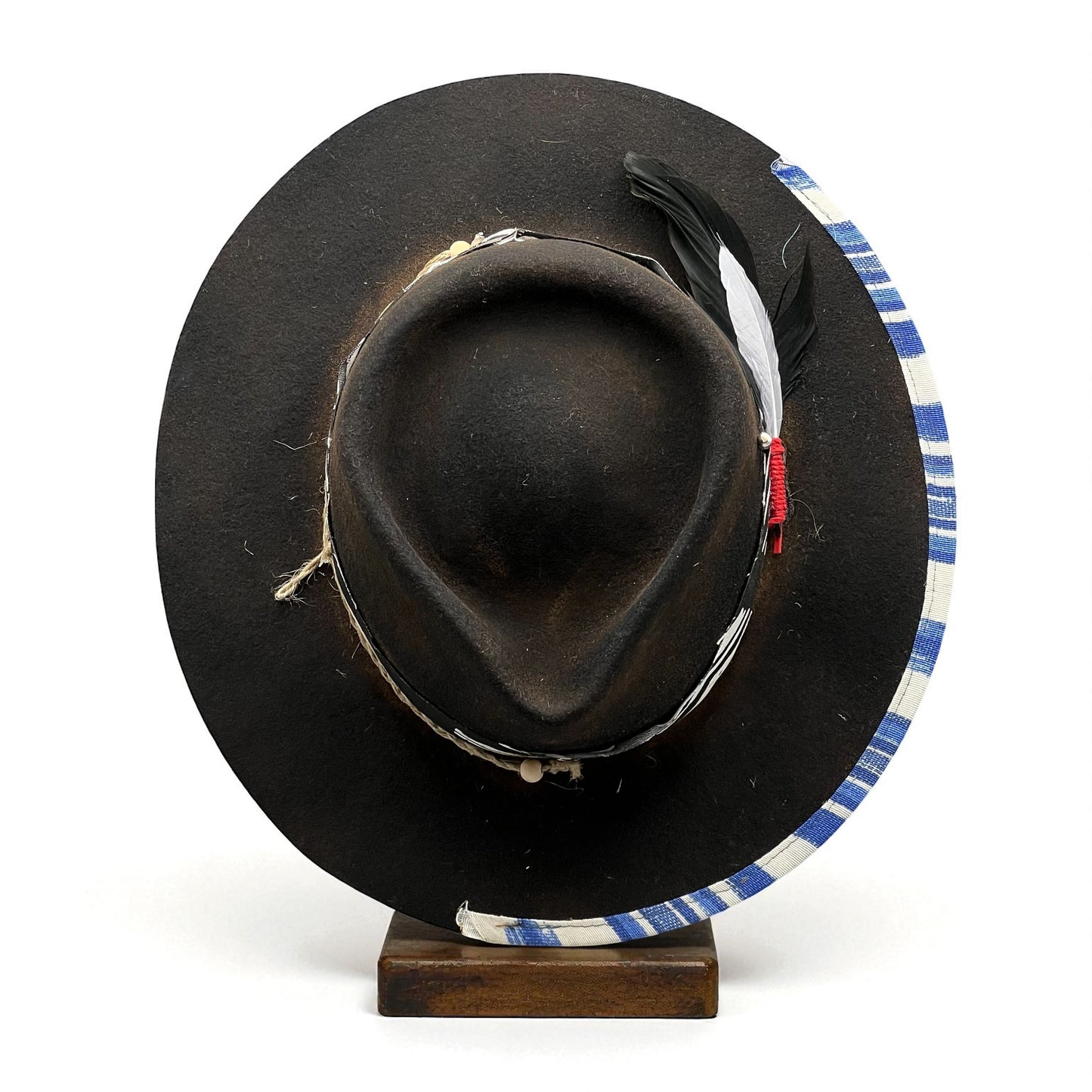 The Boho Rocker –  Black Wool Felt Hat