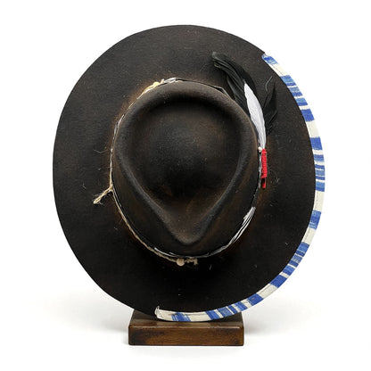 The Boho Rocker –  Black Wool Felt Hat