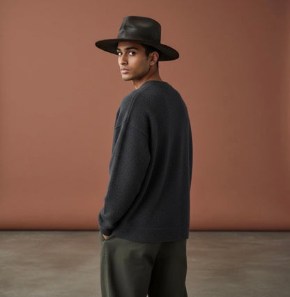 Double Skull Fedora – Wide Brim Hat