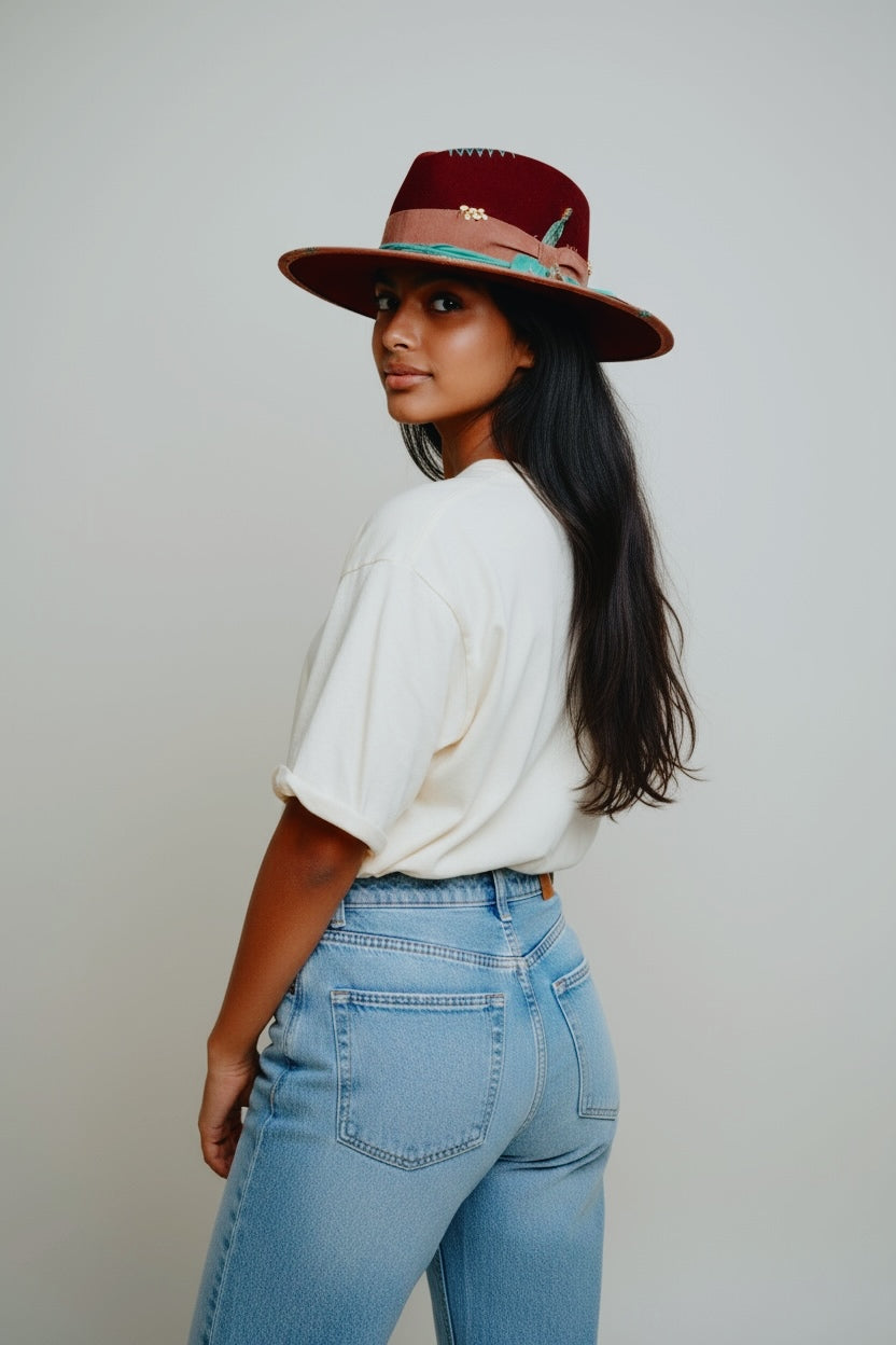 In Stock – The La vie en rose – Classic Modern Hat – Special Offer