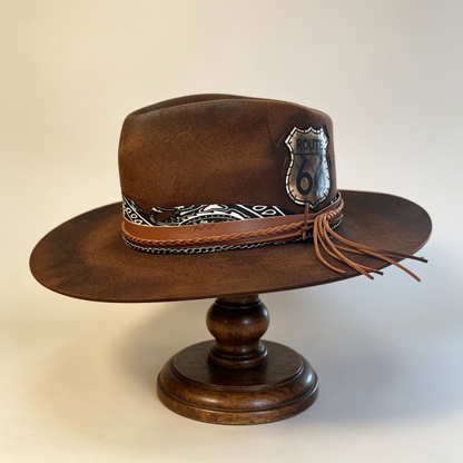 The Route 66 — Handmade Wool Felt Hat
