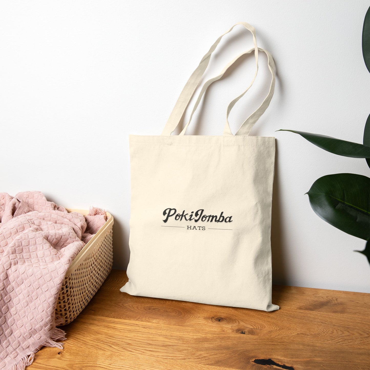 Hat Lover Club Canvas Tote Bag – 'Hat Lover Club' Graphic Cotton Shopper