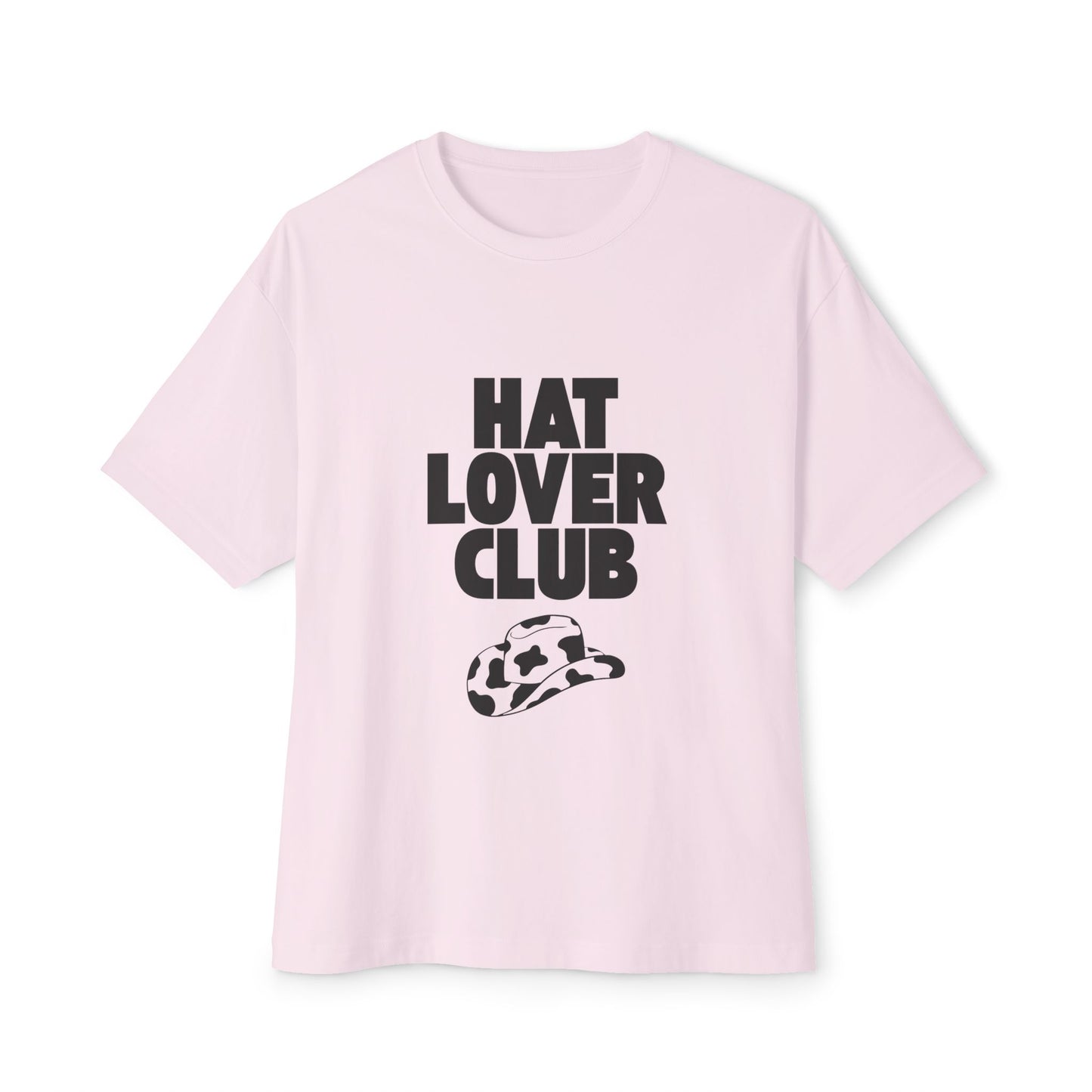 Hat Lover Club Tee — Graphic Oversized Boxy T‑Shirt