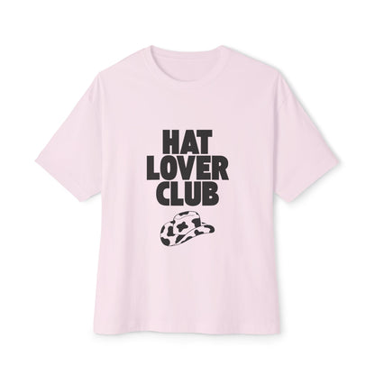 Hat Lover Club Tee — Graphic Oversized Boxy T‑Shirt