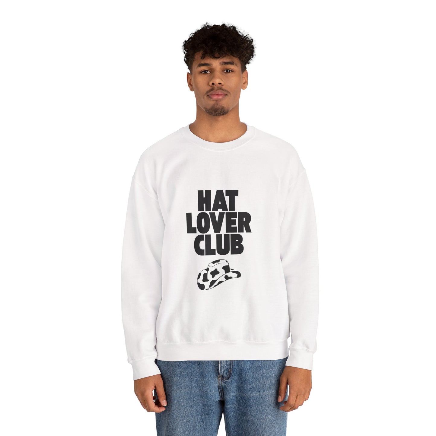 Hat Lover Club Sweatshirt — Graphic Crewneck for Hat Enthusiasts