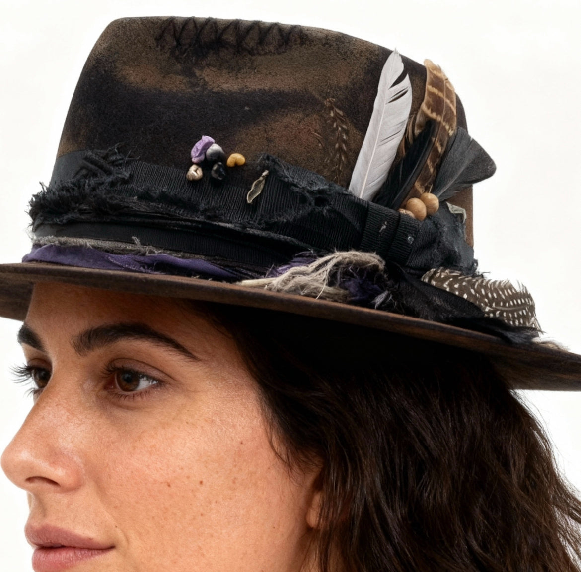 The Artisan Vintage Felt Hat – Handmade Distressed Rare Style Hat