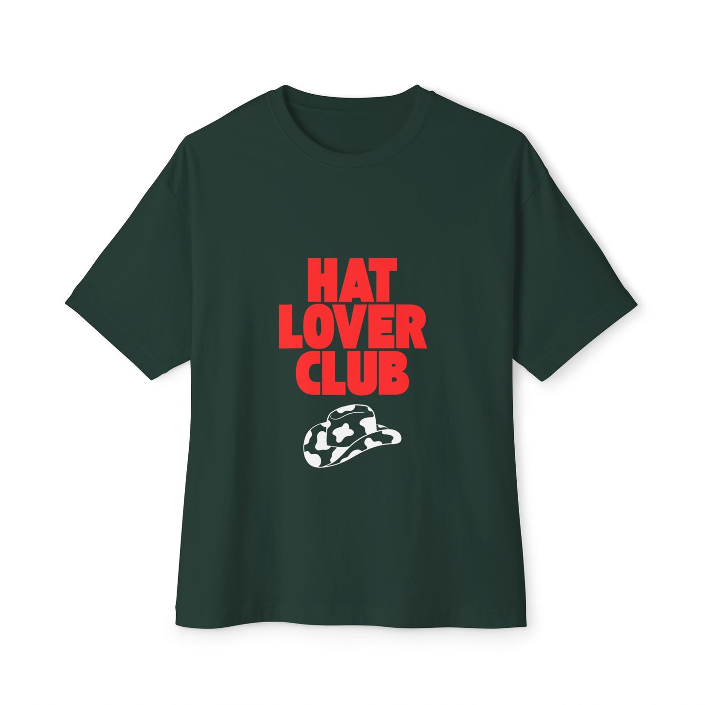 Hat Lover Club Tee — Graphic Oversized Boxy T‑Shirt