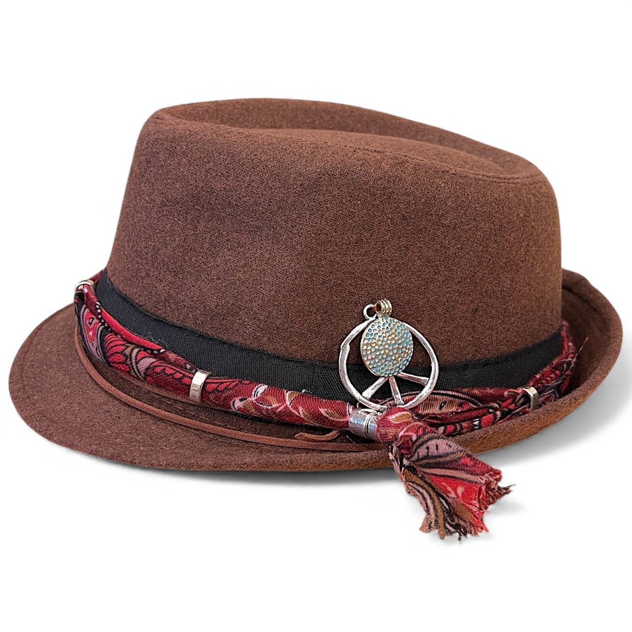 Bohemian Wool Fedora Hat – Short Brim Collection